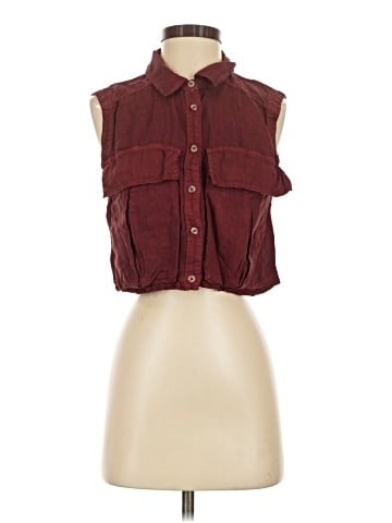 Pilcro Sleeveless Button-Down Shirt (view 1)