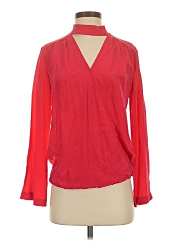 Trina Turk Long Sleeve Silk Top (view 1)