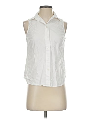 J.Crew Factory Store Sleeveless Button-Down Shirt (view 1)