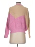 THML 100% Cotton Color Block Pink Pullover Sweater Size XS - photo 2