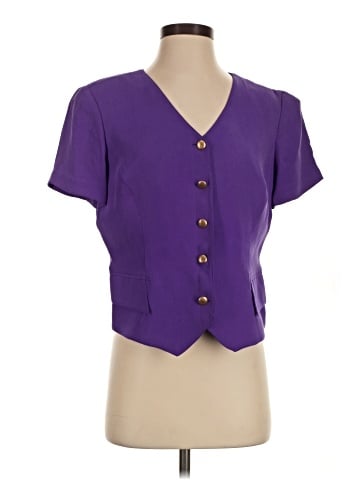 Dana Buchman Short Sleeve Blouse (view 1)