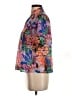 THML 100% Polyester Floral Purple Short Sleeve Blouse Size XS - photo 5