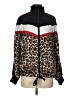 Pam & Gela 100% Polyester Animal Print Black Track Jacket Size S - photo 1