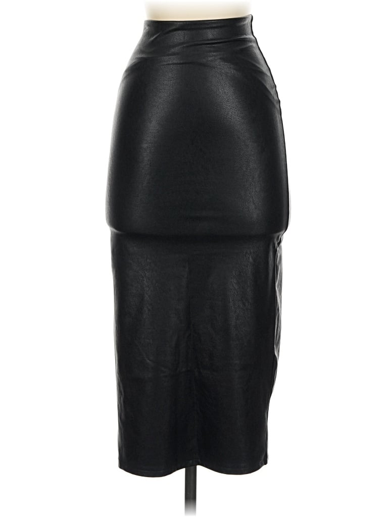 Pre-owned Commando Faux Leather Skirt In Black