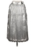 BCBGMAXAZRIA Metallic Silver Formal Skirt Size 6 - photo 2