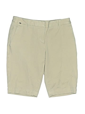 White House Black Market Khaki Shorts (view 1)