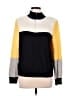 St. John Color Block Gray Yellow Wool Cardigan Size L - photo 1