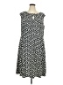 Wisp Print Black Casual Dress Size 22 - photo 1