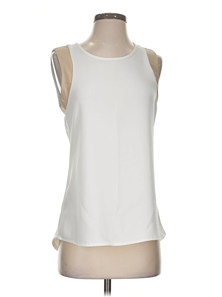 Pre-owned Drew Sleeveless Blouse In Ivory