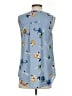 Daniel Rainn 100% Polyester Blue Sleeveless Blouse Size S - photo 2