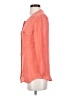 Theory Color Block Orange 3/4 Sleeve Button-Down Shirt Size S - photo 5