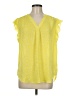 Chaus 100% Polyester Yellow Sleeveless Blouse Size M - photo 1
