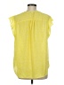 Chaus 100% Polyester Yellow Sleeveless Blouse Size M - photo 2