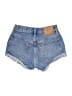 Levi's 100% Cotton Blue Denim Shorts Size 24 waist - photo 2