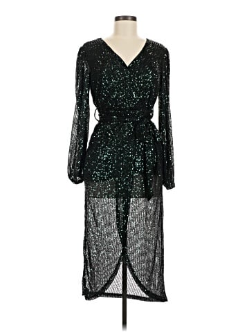 August Silk Cocktail Dress (view 1)