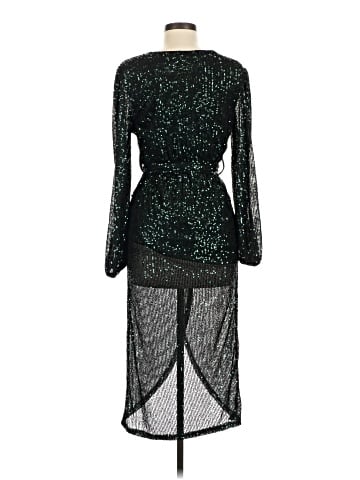 August Silk Cocktail Dress (view 2)