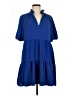 1.State 100% Polyester Solid Blue Casual Dress Size M - photo 1