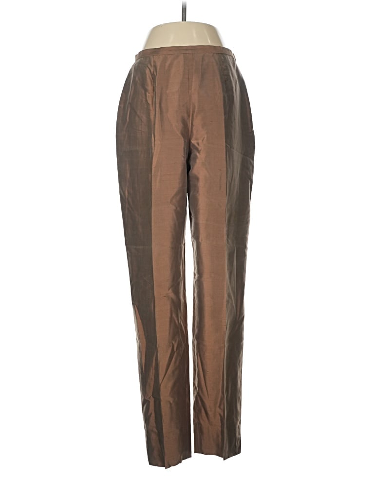 Pre-owned Carlisle Silk Pants In Brown