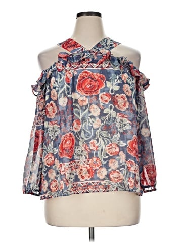 Cato 3/4 Sleeve Blouse (view 1)