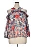 Cato 100% Polyester Blue 3/4 Sleeve Blouse Size XL - photo 1