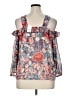 Cato 100% Polyester Blue 3/4 Sleeve Blouse Size XL - photo 2