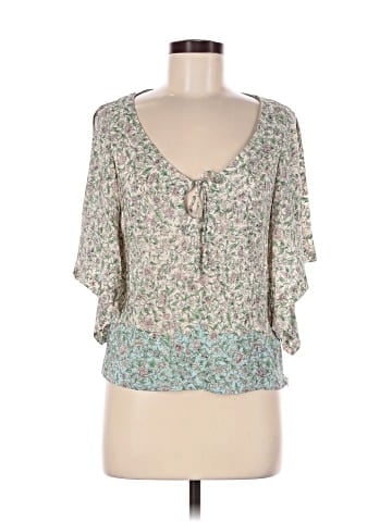 French Connection 3/4 Sleeve Silk Top (view 1)
