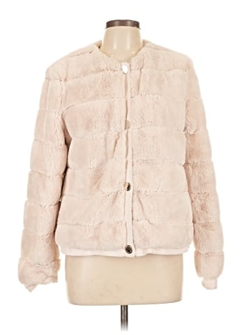 Karl Lagerfeld Paris Faux Fur Jacket (view 1)