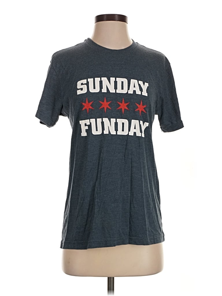Pre-owned Next Level Apparel Short Sleeve T-shirt In Blue