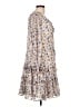 Sam Edelman 100% Polyester Floral Ivory Casual Dress Size L - photo 4