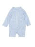 Janie and Jack Checkered-gingham Blue Long Sleeve Onesie Size 3-6 mo - photo 1