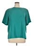 Notations 100% Polyester Teal Short Sleeve Top Size 1X - photo 1