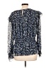 MICHAEL Michael Kors 100% Polyester Blue Long Sleeve Blouse Size L - photo 2