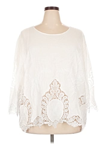 Cynthia Rowley 3/4 Sleeve Top (view 1)