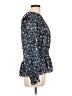 MICHAEL Michael Kors 100% Polyester Blue Long Sleeve Blouse Size L - photo 4