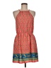 Mine 100% Polyester Paisley Orange Casual Dress Size M - photo 1