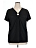 Lane Bryant Black Short Sleeve Top Size 14 - 16 Plus - photo 1