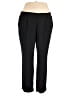 Worthington 100% Polyester Solid Black Dress Pants Size XL - photo 1