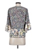 BCBGMAXAZRIA 100% Polyester Blue 3/4 Sleeve Blouse Size S - photo 2