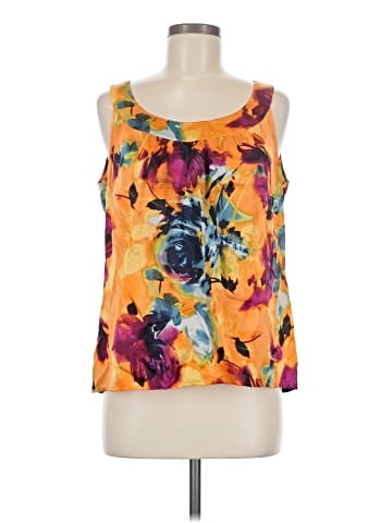 St. John Collection Sleeveless Silk Top (view 1)