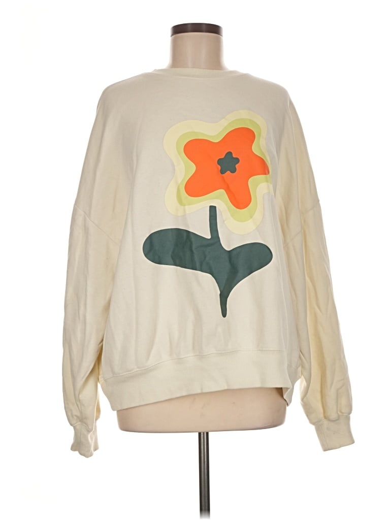 Pre-owned Pacsun Sweatshirt In Ivory