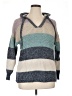 C&C California Color Block Blue Pullover Sweater Size 1X - photo 1