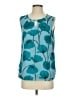 CAbi 100% Polyester Teal Sleeveless Blouse Size S - photo 1