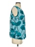 CAbi 100% Polyester Teal Sleeveless Blouse Size S - photo 4