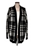 Aqua Plaid Black Cardigan Size M - photo 1