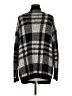 Aqua Plaid Black Cardigan Size M - photo 2