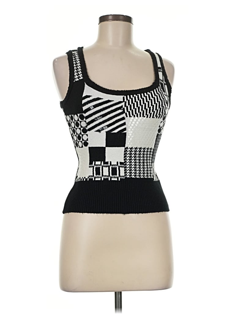 Pre-owned Caché Sweater Vest In Black