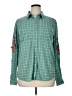 rue21 100% Polyester Green Long Sleeve Blouse Size XL - photo 1