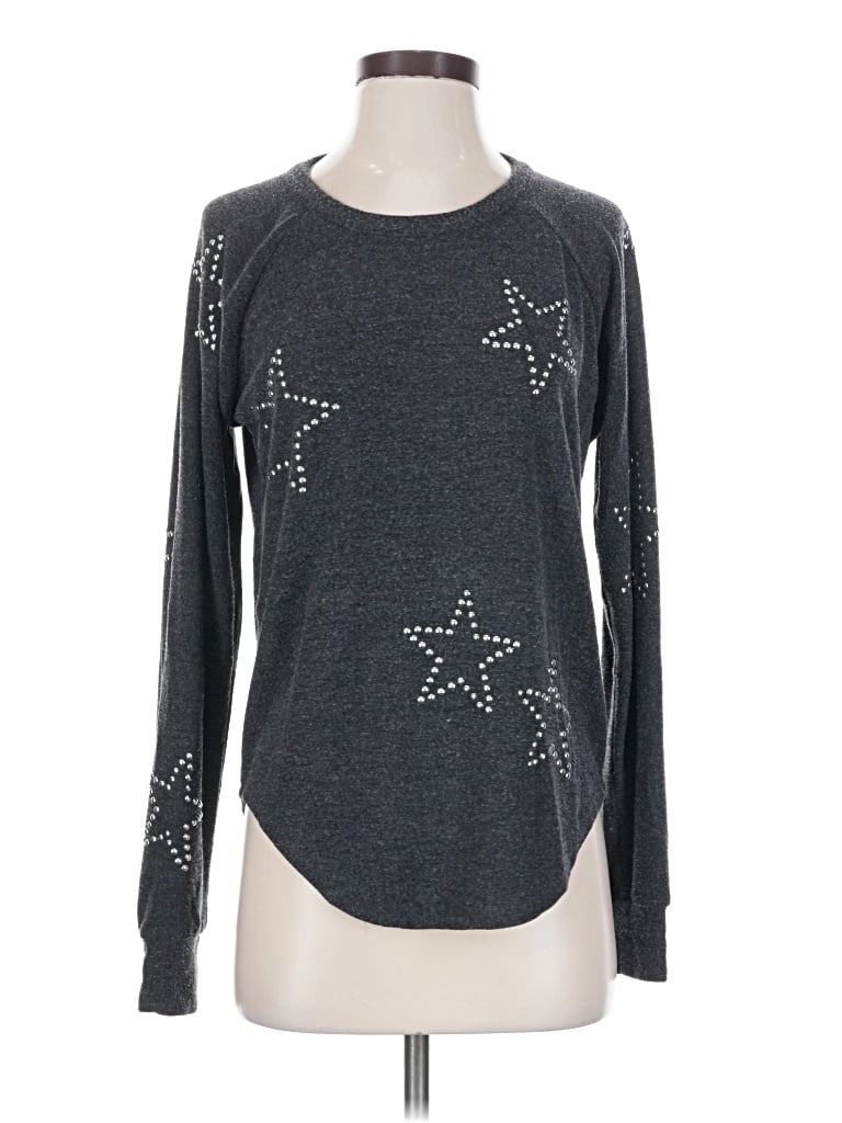 Pre-owned Chaser Pullover Sweater In Gray