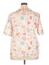 Unbranded Floral Ivory Short Sleeve Blouse Size 2XL - photo 2