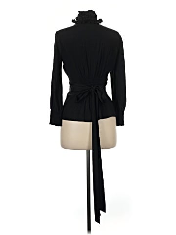 Diane von Furstenberg Long Sleeve Silk Top (view 2)